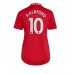 Billige Manchester United Marcus Rashford #10 Hjemmetrøye Dame 2022-23 Kortermet